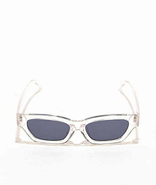 Clear & Black Cat Eye Sunglasses