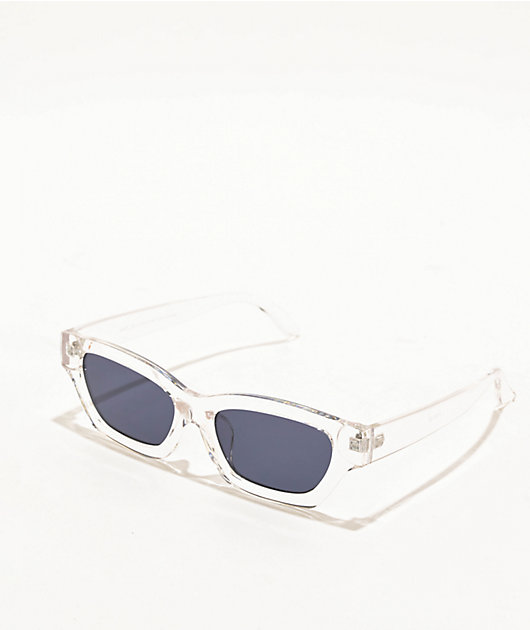 Clear & Black Cat Eye Sunglasses