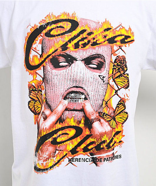 Clika by Herencia de Patrones Calavera White T-Shirt