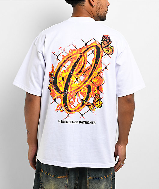 Clika by Herencia de Patrones Calavera White T-Shirt