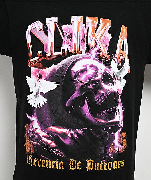 Clika by Herencia de Patrones Doves Black T-Shirt