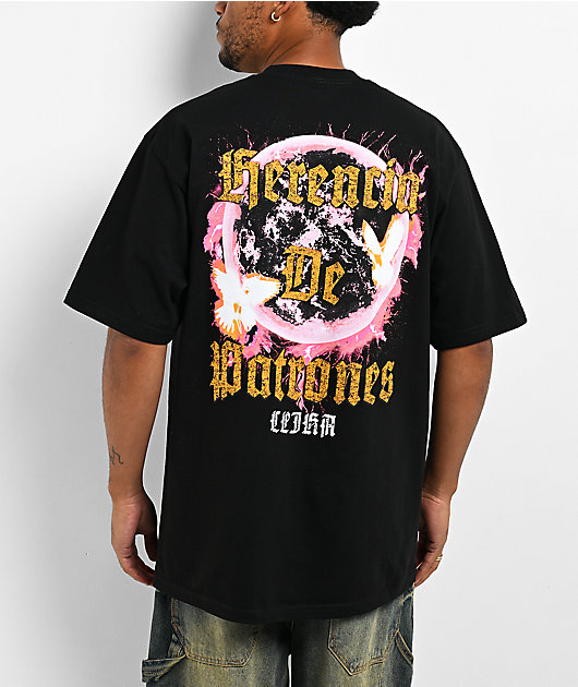 Clika by Herencia de Patrones Doves Black T-Shirt