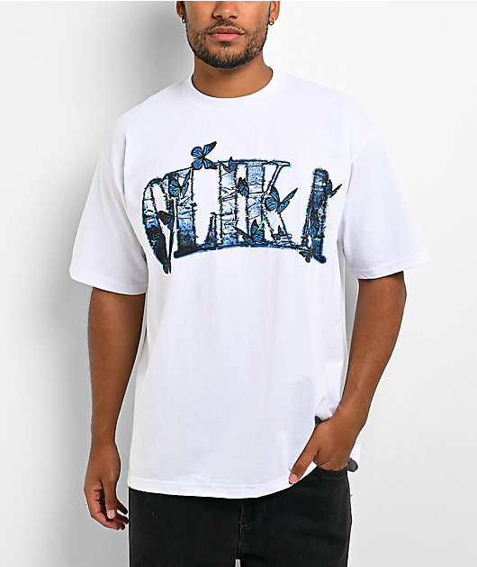 Clika by Herencia de Patrones Mariposa White T-Shirt