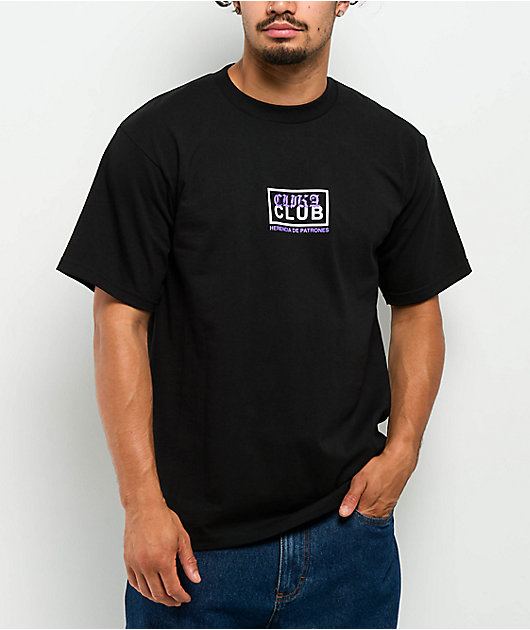 Clika by Herencia de Patrones x Pro Club Heavyweight Black T-Shirt