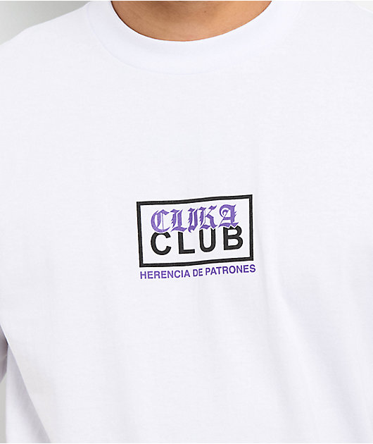 Clika by Herencia de Patrones x Pro Club Heavyweight White T-Shirt