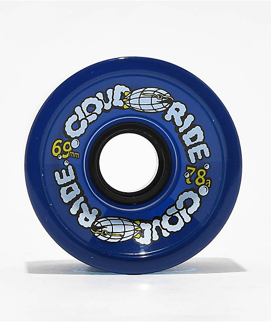 Cloud Ride Clear Midnight Blue 69mm 78a Cruiser Skateboard Wheels