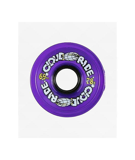 Cloud Ride Clear Purple 69mm 78a Cruiser Skateboard Wheels