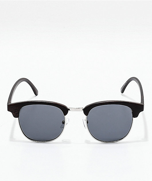 Clubmaster Black & Silver Sunglasses