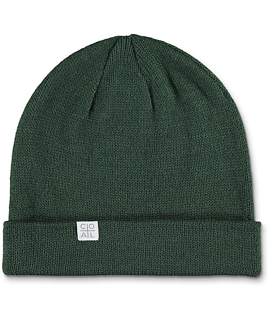 hunter green beanie