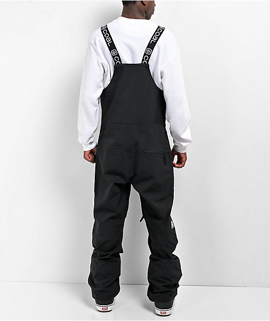 Coal Heron Black 20K Snowboard Bib Pants