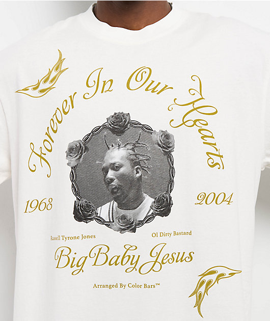 Color Bars x ODB Memorial White T-Shirt