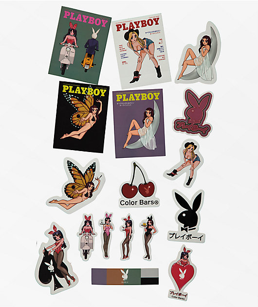 Playboy Tokyo Sticker Pack – Color Bars