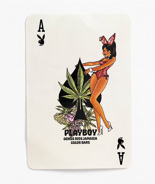 Color Bars x Playboy Jamaica Spades Sticker | Zumiez