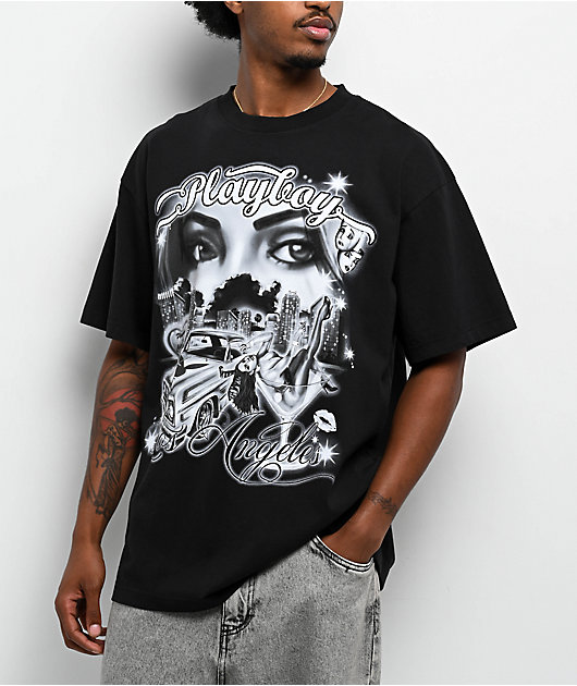 Color Bars x Playboy LA Black T-Shirt | Zumiez
