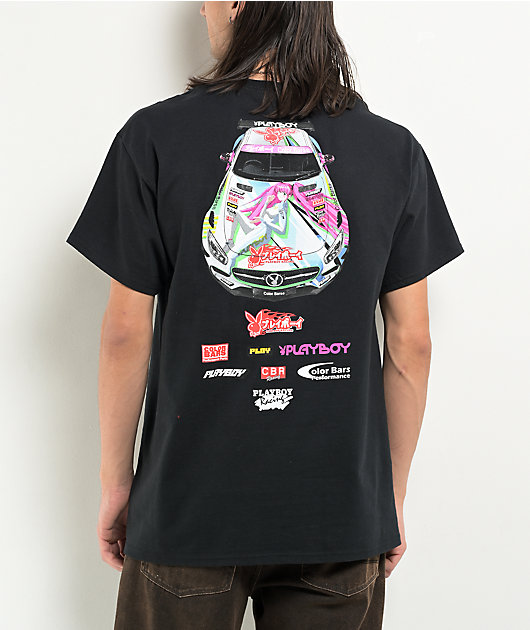 Color Bars x Playboy Livery Black T-Shirt | Zumiez