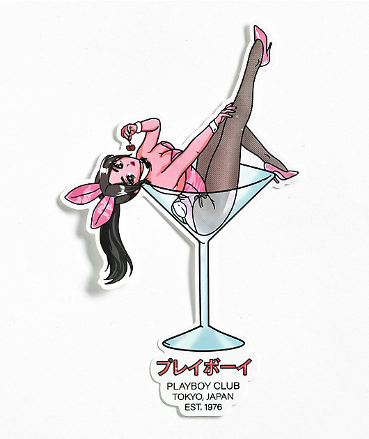Color Bars x Playboy Martini Sticker Zumiez