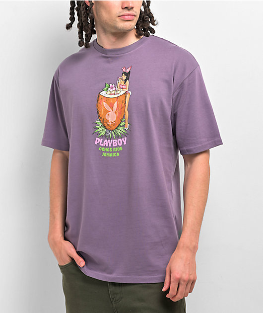 Color Bars x Playboy Thirsty Purple T Shirt Zumiez