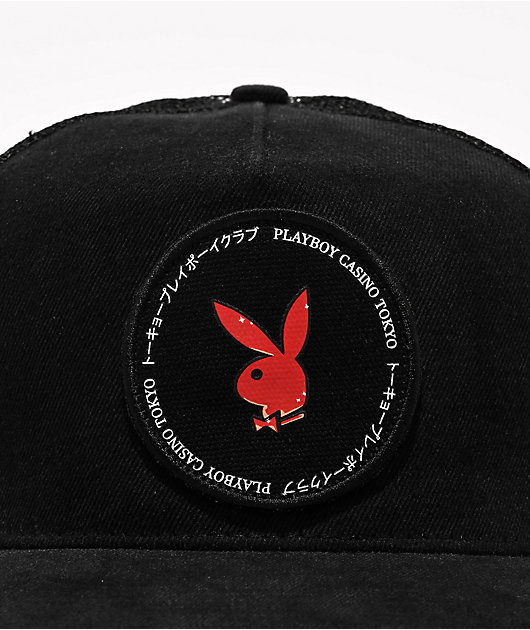 Color Bars x Playboy Tokyo Black Trucker Hat | Zumiez