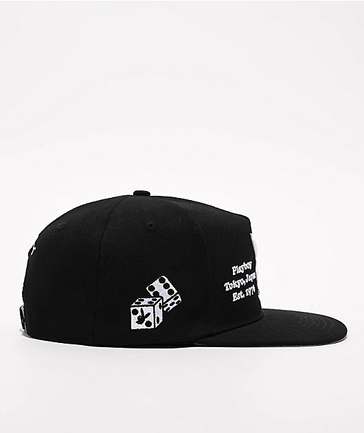 Color Bars x Playboy Tokyo Club Black Snapback Hat | Zumiez
