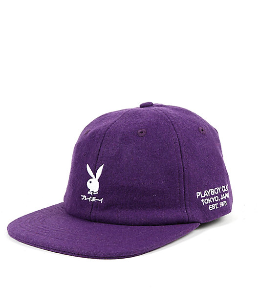Color Bars x Playboy Tokyo Club Purple Strapback Hat | Zumiez
