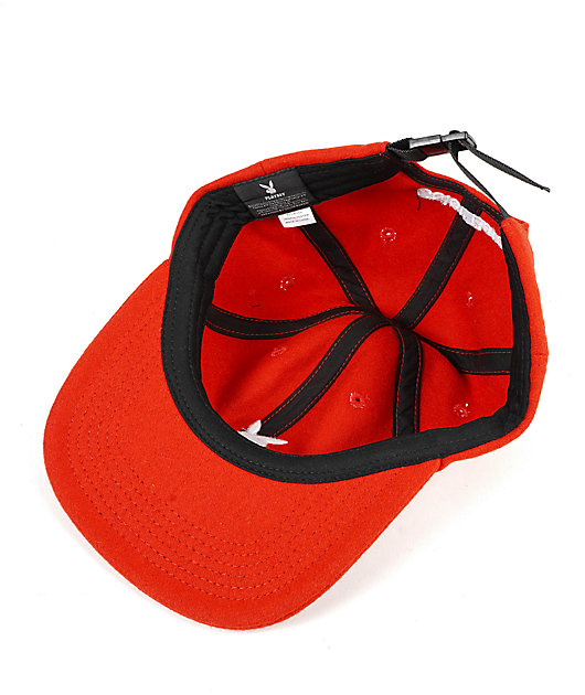 プレイボーイキャップ Color Bars x Playboy Tokyo Club Red Strapback Hat | Zumiez