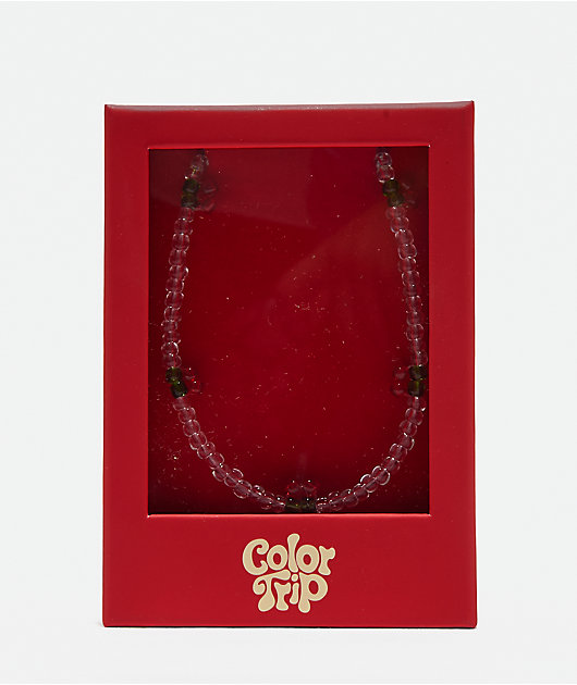 Color Trip Cherry Bead Choker Necklace