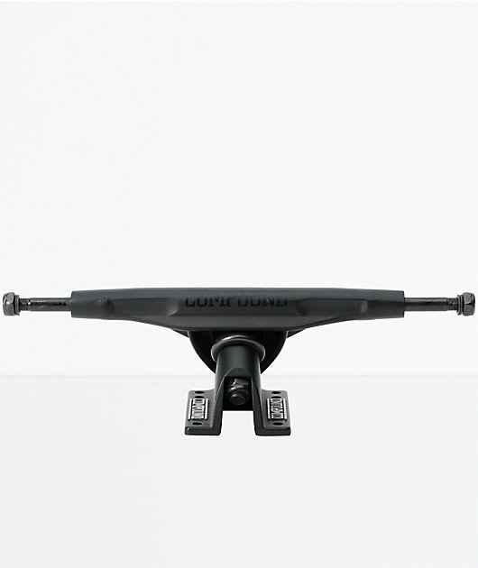 Compound 9.5 ejes inversos de longboard negro mate