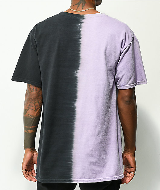 Coney Island Picnic A New Era Black & Lavender Tie Dye T-Shirt