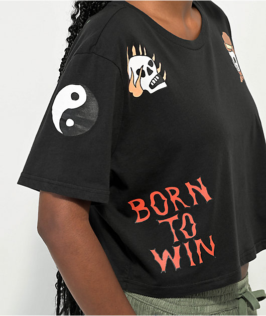 Coney Island Picnic Born To Win camiseta corta negra