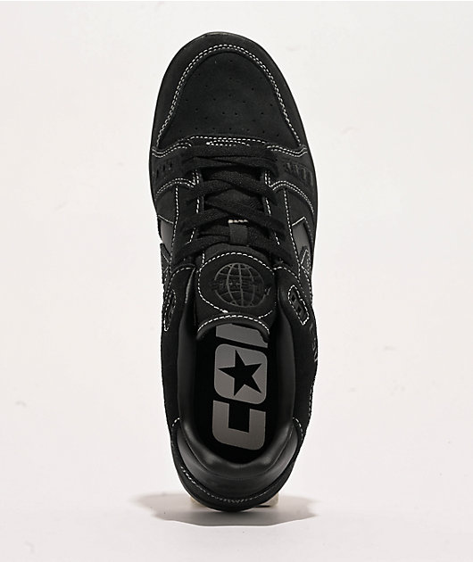 Converse AS-1 Pro Black, Black & White Skate Shoes