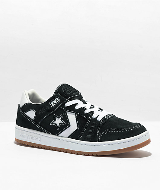 Converse AS-1 Pro Black & White Suede Skate Shoes | Zumiez