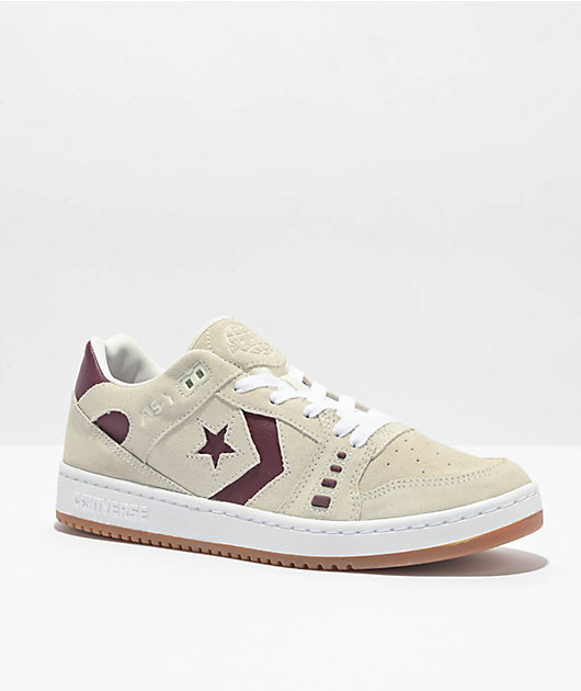 Converse AS 1 Pro Egret Bordeaux Suede Skate Shoes