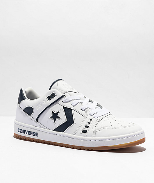 Converse AS-1 Pro White, Navy Gum Skate Shoes Zumiez
