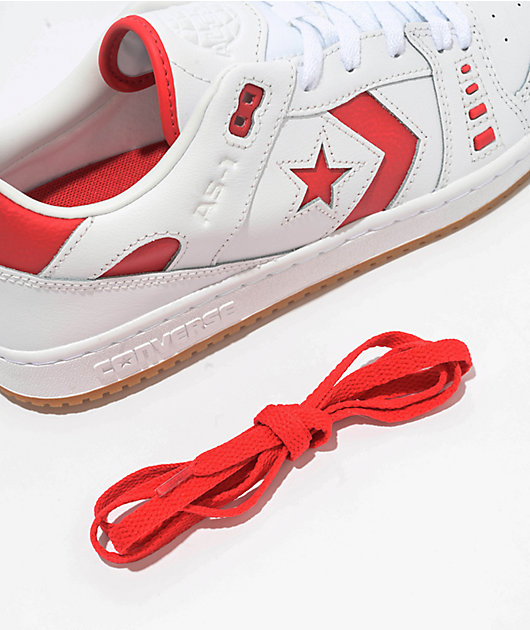 Converse AS-1 Pro White & Red Skate Shoes