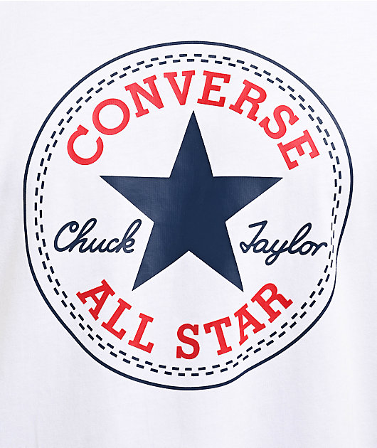 Converse All Star Patch White T Shirt Zumiez