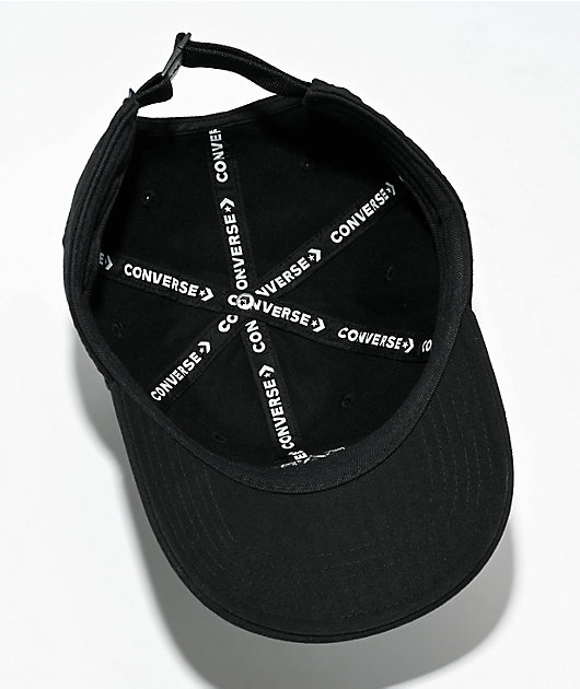 lommeregner sadel Fyrretræ Converse CONS Black Strapback Hat