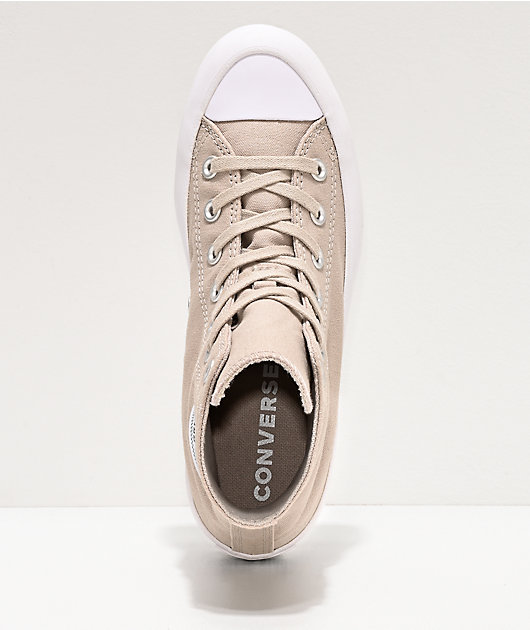 tan lugged converse