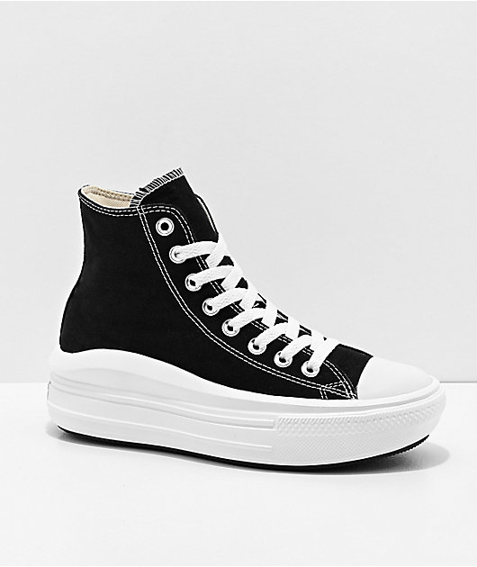 black and white platform shoes