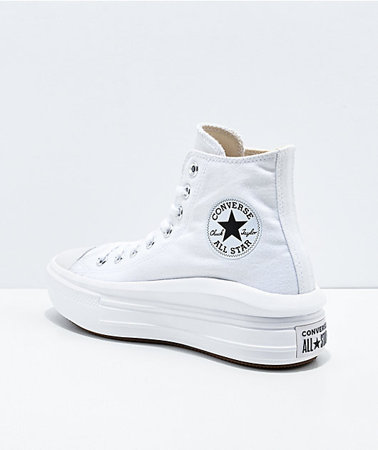 white converse platform shoes