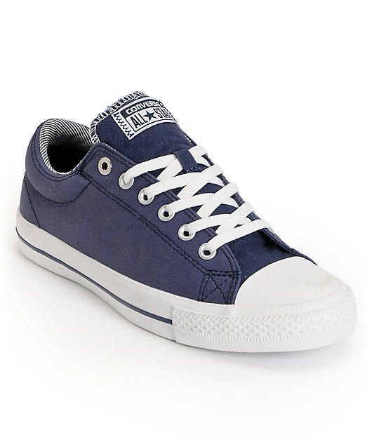 athletic navy converse