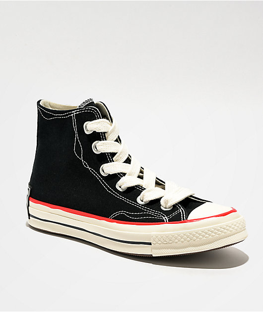 Converse Chuck 70 Sketch Black & Red High Top Shoes | Zumiez