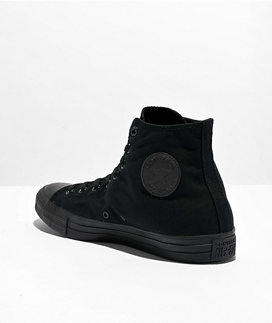 Converse high on sale full black