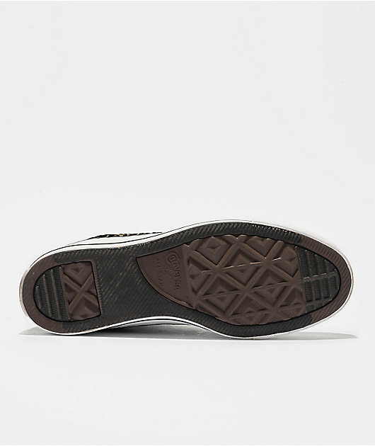 Converse Chuck Taylor All Star Cheetah Print Brown & Black High Top Shoes