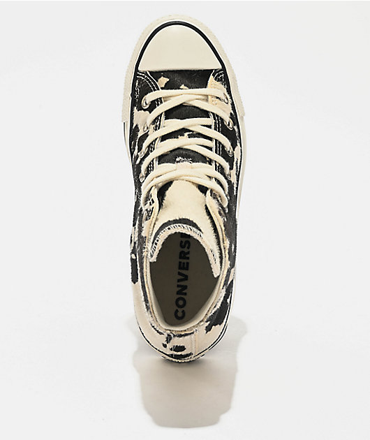 Converse Chuck Taylor All Star Cow Print Black & White High Top