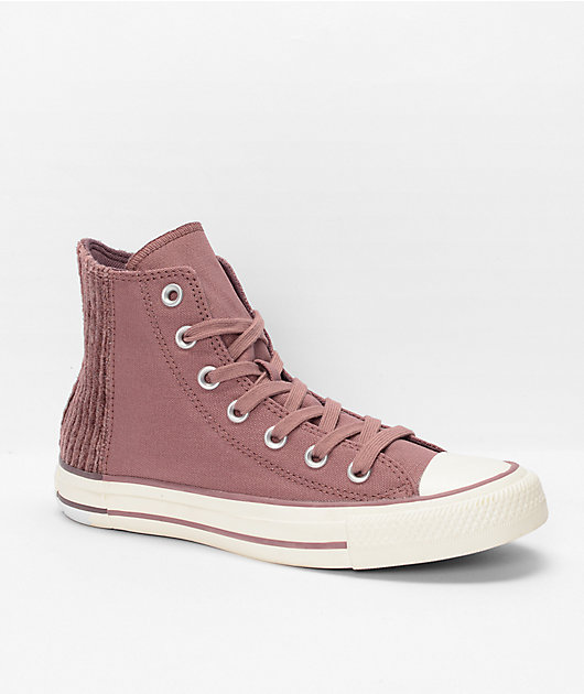 Converse Chuck Taylor All Star Cozy Utility Saddle Dark Wine High Top Shoes Zumiez