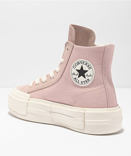 Pink converse platform shoes hotsell