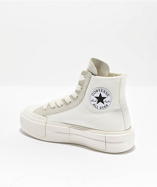 Royal familie absolutte celle Converse Chuck Taylor All Star Cruise White & Egret High Top Platform Shoes