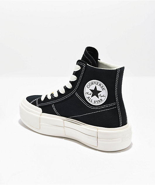 Converse Chuck Taylor All Star Cruise White & Egret High Top Platform Shoes