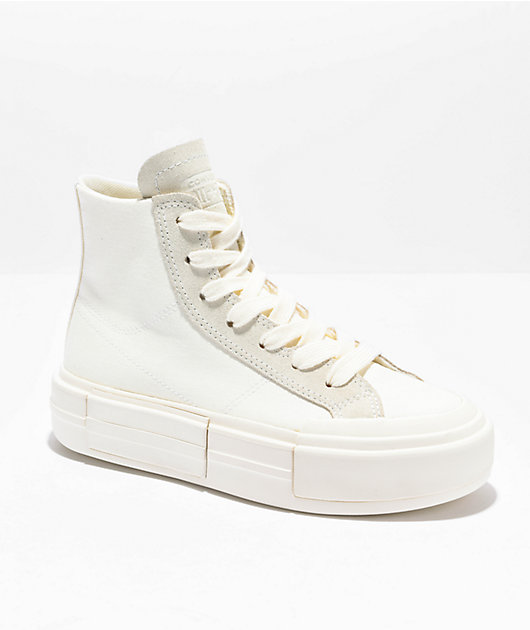 Converse Chuck Taylor All Star Cruise White High Top Platform Shoes