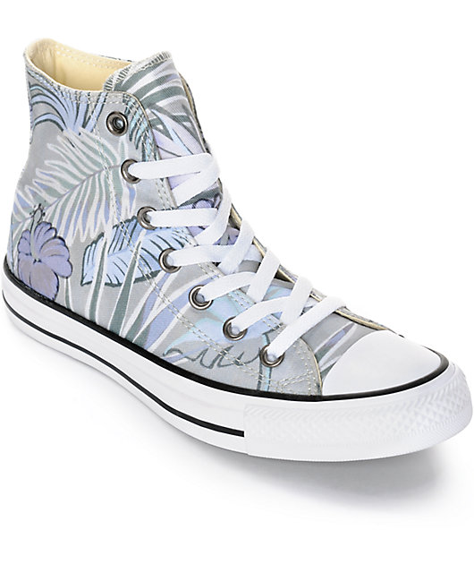 floral high top shoes